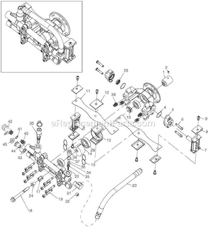Page A Diagram and Parts List for PCE1700 Type 1 Porter Cable Pressure Washer
